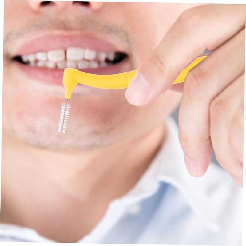 Didiseaon 120 قطعة مجموعة فرشاة أسنان ناعمة جدًا للبالغين والأطفال، تقويم الأسنان، خيط تنظيف ما بين الأسنان، أداة تنظيف، 4 عبوات - Image 4