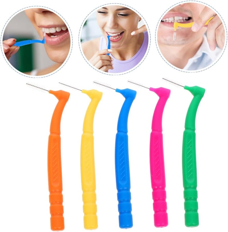 Didiseaon 120 قطعة مجموعة فرشاة أسنان ناعمة جدًا للبالغين والأطفال، تقويم الأسنان، خيط تنظيف ما بين الأسنان، أداة تنظيف، 4 عبوات - Image 3