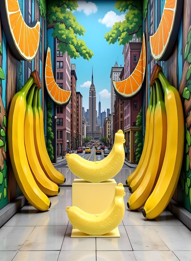 Bwexxt 2Pcs Banana Case, Cute Banana Protector Storage Box, Portable Banana Holder for Lunch Boxes, BPA-Free Fruit Container for Outdoor Travel Yellow - Image 5