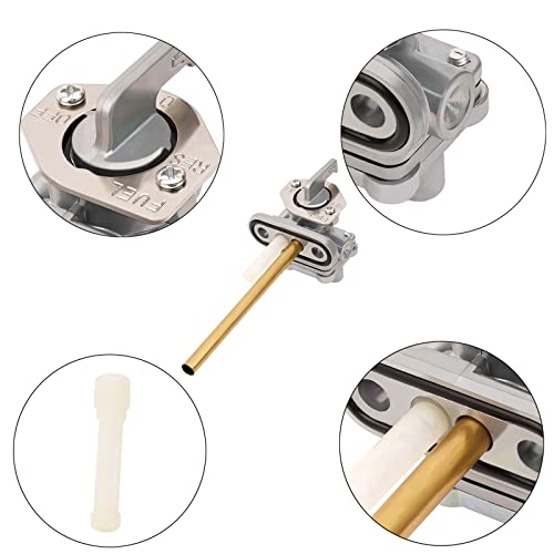 AHL Gas Tank Fuel Petcock Shut Off Valve Switch compatible with KAWASAKI KLR650 KLR-650 KLR 650 1987 1988 1989 1990-2018;51023-1390 51023-1148 51023-0003 51023-0715 - Image 4