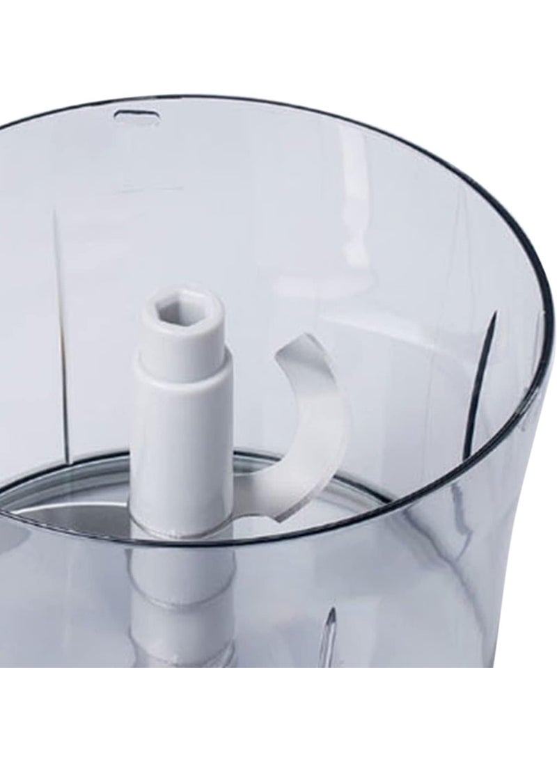 مفرمة يدوية بالضغط – لون وردي – لتقطيع الثوم والبصل والخضار بشفرات ستانلس ستيل، وعاء شفاف وقاعدة مانعة للانزلاق وسهلة التنظيف – 1 قطعة - Image 5