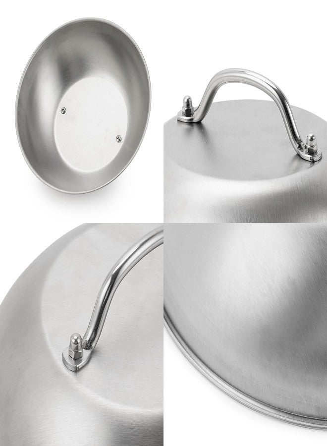 ZBXFCSH Compatible with Blackstone 5555 Stainless Steel 9" Griddle Melting Cheese Dome - Commercial Grade Stainless Steel Basting and Steaming Cover- Best for Use in Flat Top Grills, 0.6mm Thickness-2 Domes - Image 3