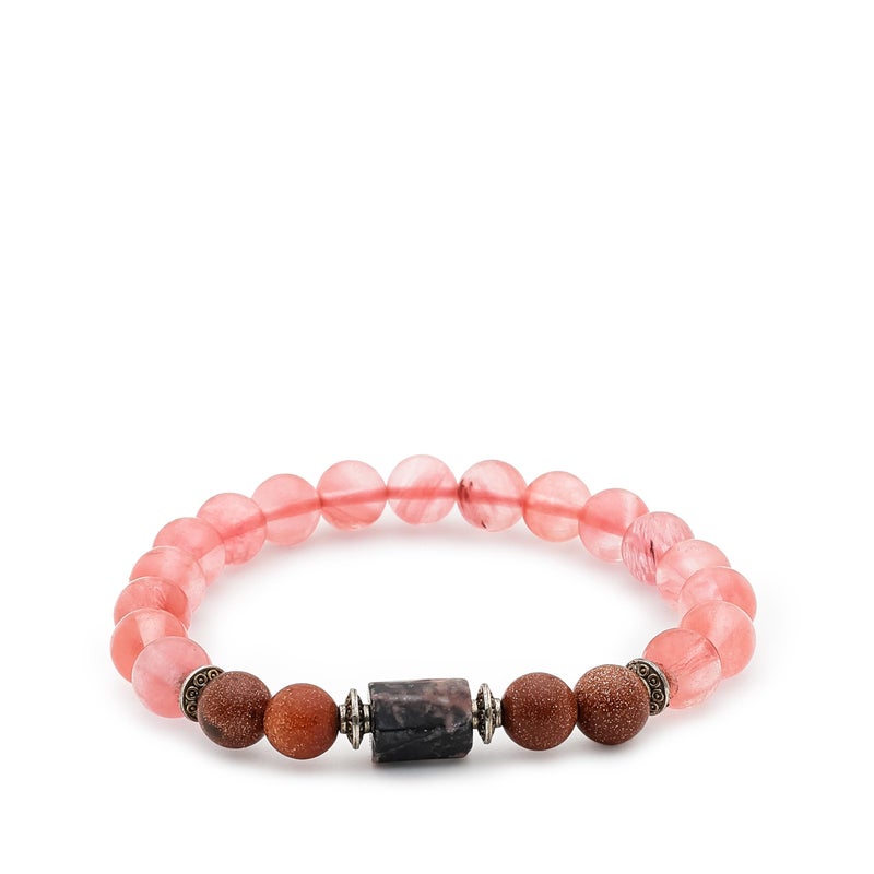 Divine Hindu Rose Quartz Bracelet | Vrishabh Rashi (Taurus) Certified Natural Crystal | Heart Chakra Healing | Reiki | Love & Harmony | For Men & Women - Image 5