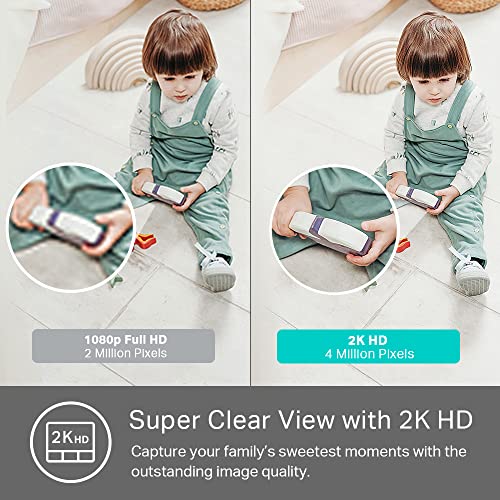 Kasa Smart 2K QHD Indoor Security Camera, Person/Baby Crying/Motion Detection, 2-Way Audio, 30Ft. Night Vision, Cloud/SD Card Storage(Up to 256 GB), Works with Alexa & Google Home (KC400) - Image 5