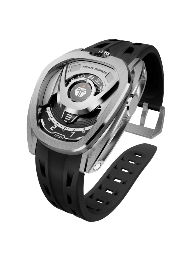 TSAR BOMBA Men's FKM Rubber Automatic Watch Set TB8213A-06(1+2)SET - 44.0*52.0 mm