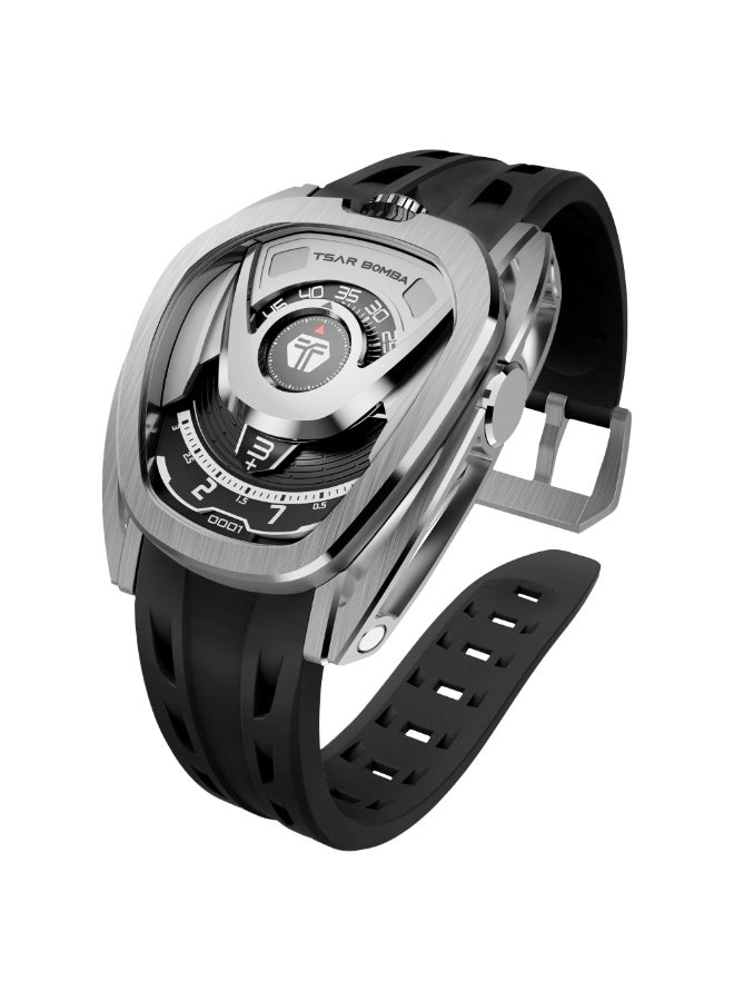 TSAR BOMBA Men's FKM Rubber Automatic Watch Set TB8213A-06(1+2)SET - 44.0*52.0 mm - Image 2