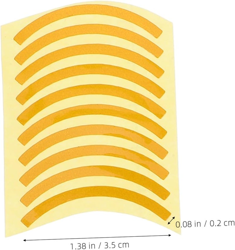 ملصقات عاكسة للسلامة لعداد الضغط 60 قطعة ملصقات خضراء وصفراء علامات صناعية - Image 3