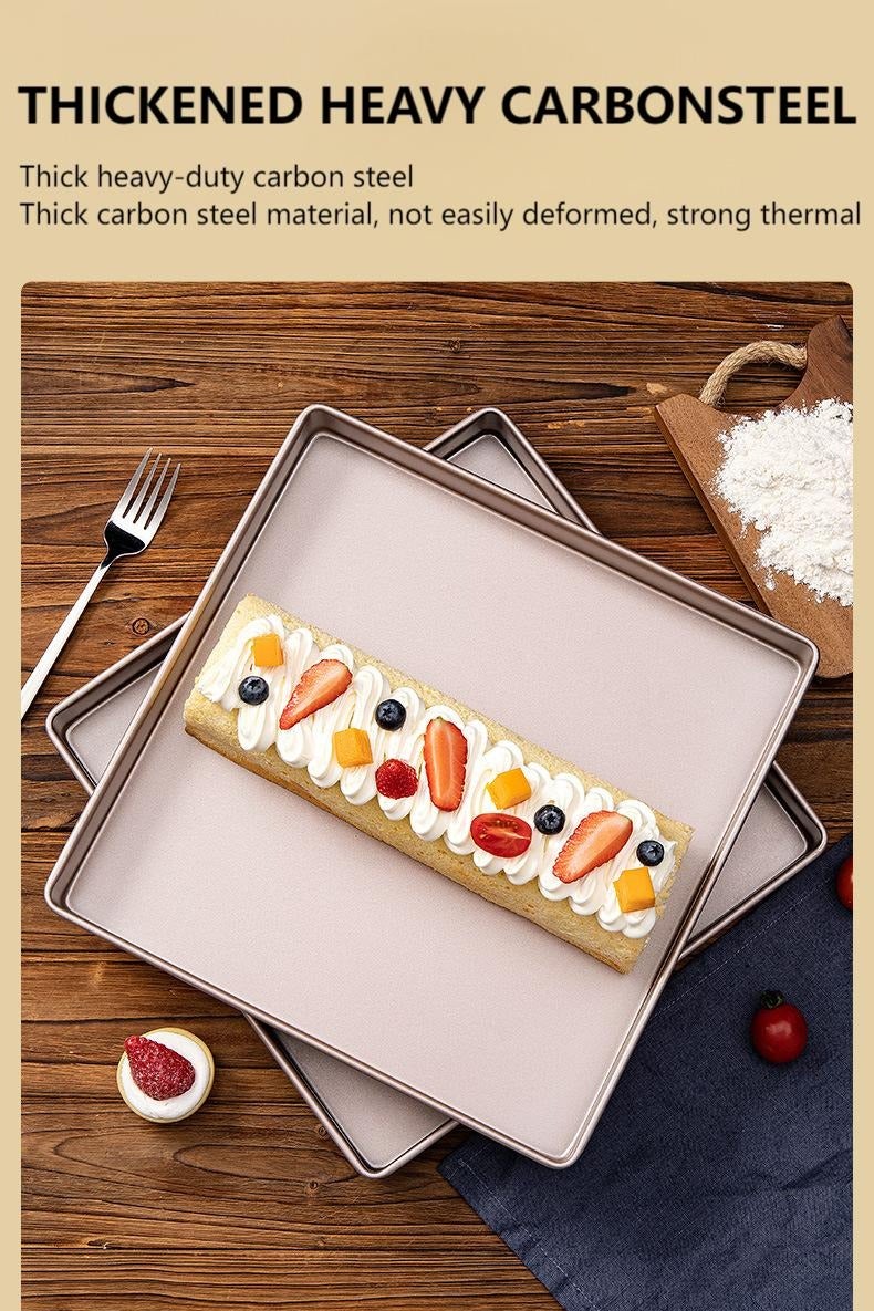صينية خبز، غير لاصقة، مربعة لصنع الجيلي، أدوات خبز للفرن لتحميص اللحم، الخبز، باتنبرغ، البيتزا، المعجنات - Image 3