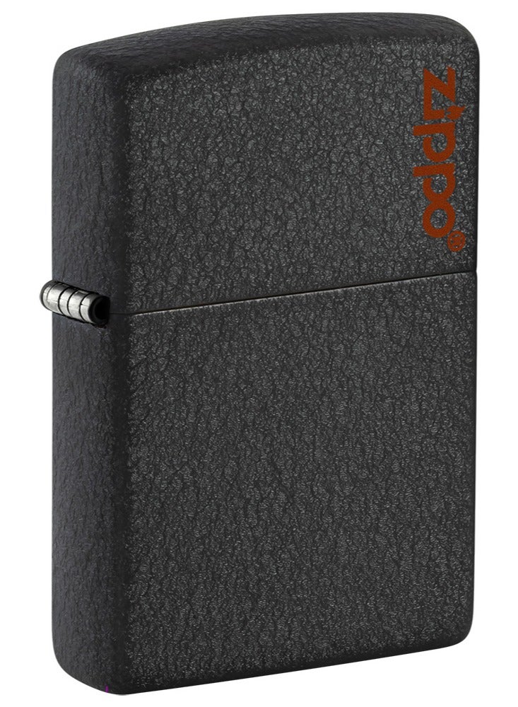 Zippo Ci404920 236Zl Classic Zippo Logo Black Crackle Windproof Lighter - Image 1