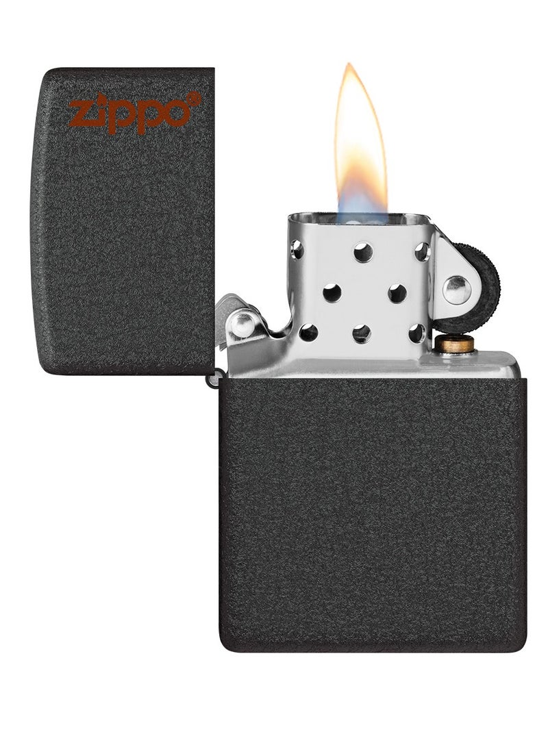 Zippo Ci404920 236Zl Classic Zippo Logo Black Crackle Windproof Lighter - Image 3