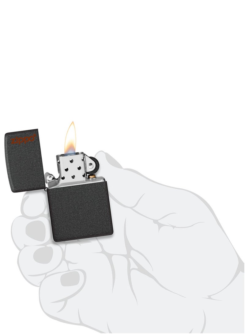 Zippo Ci404920 236Zl Classic Zippo Logo Black Crackle Windproof Lighter - Image 5