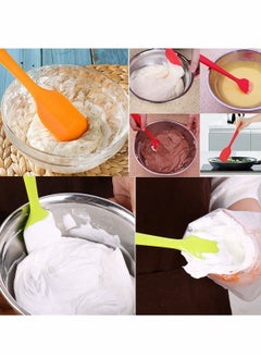 Y&D 4 Pack 11 inch Rubber Silicone Spatulas with Solid Stainless Steel Core for Cooking  - Image 4