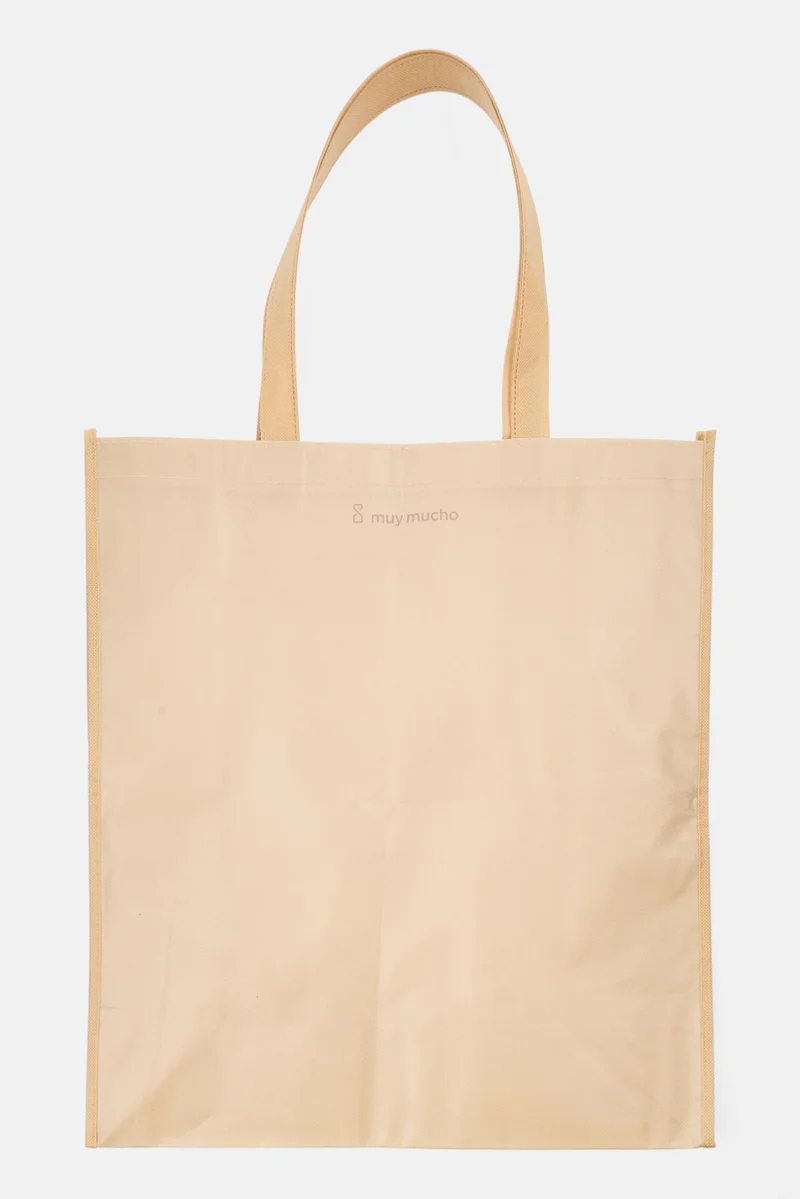 موي موتشو حقيبة نسائية بشعار الماركة، لون بيج،  سم ارتفاع ×  سم عرض ×  سم عمق