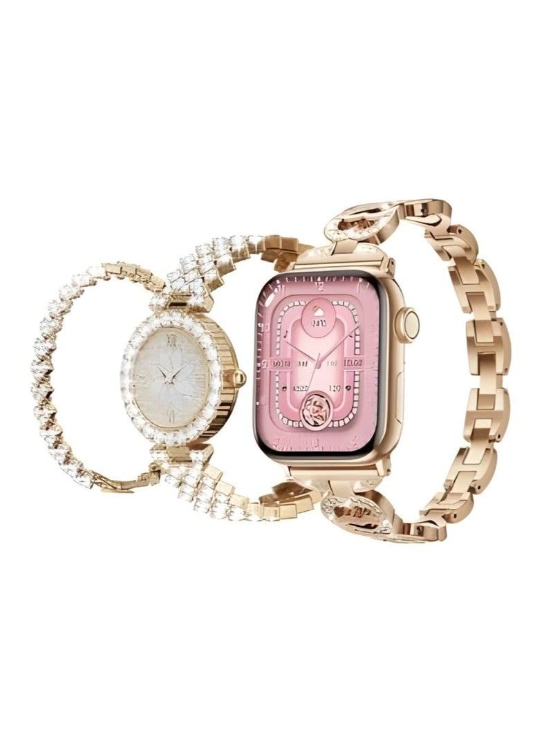 Haino Teko Haino Teko G15 Women's Mini AMOLED HD Watch with 2.2-inch display. Connectivity: Supports making and receiving calls and app notifications. Compatibility: Works with Android and iOS operating systems - Image 2