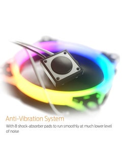 Aeolus M1 1401 RGB Case Fan 140 MM  - Compatible with All PC System - Anti-Vibration System - Rifle Bearing - 30 Lighting Effects Including White Light, Neon-Flex RGB, Multi-color, and LED off - pzsku/ZB2150B7521B965055322Z/45/_/1684332844/062cb637-944f-4e20-a9be-ce5378346f78