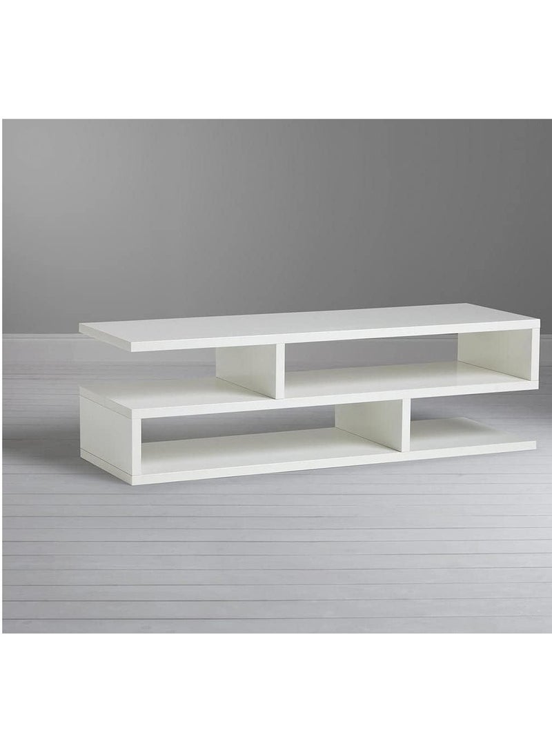 DubaiGallery طاولة قهوة خشبية هندسية على شكل S / طاولة مركزية / طاولة شاي - Image 4