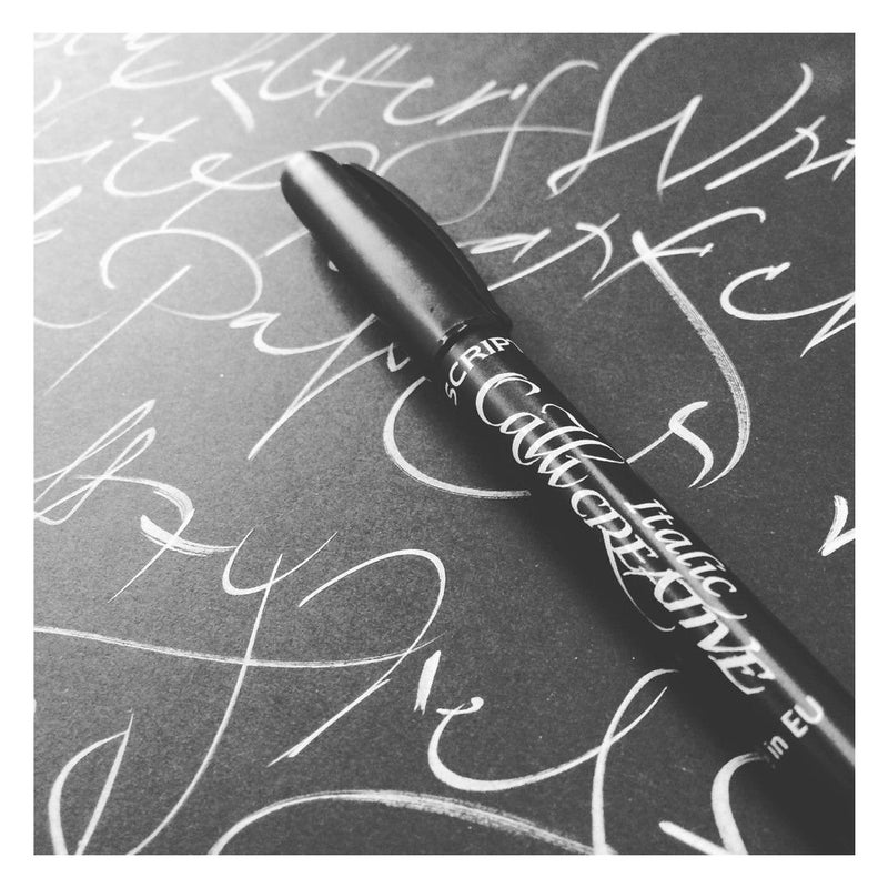 Manuscript Callicreative White Italic Markers - Pack of 2 - Medium - 2.5 mm - Image 2