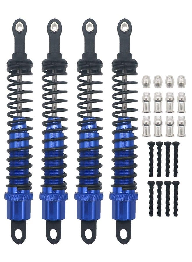 HobbyCrawler RC Adjustable Shocks Absorber Springs Set Upgrade Parts 283004 80mm 1/16 Buggy Truck Off-Road HPI HSP Traxxas Losi Axial Tamiya Redcat Car(dark blue) - Image 1