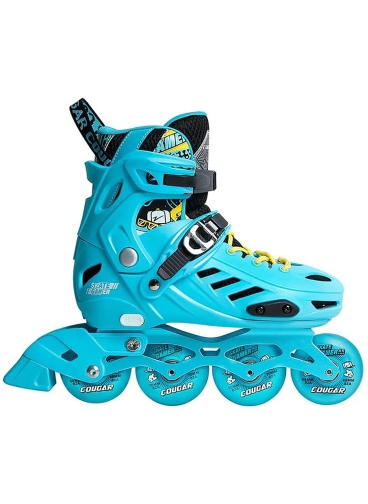 Cougar Adjustable roller skate shoes Cougar 313 Blue size 39-42  - Image 1