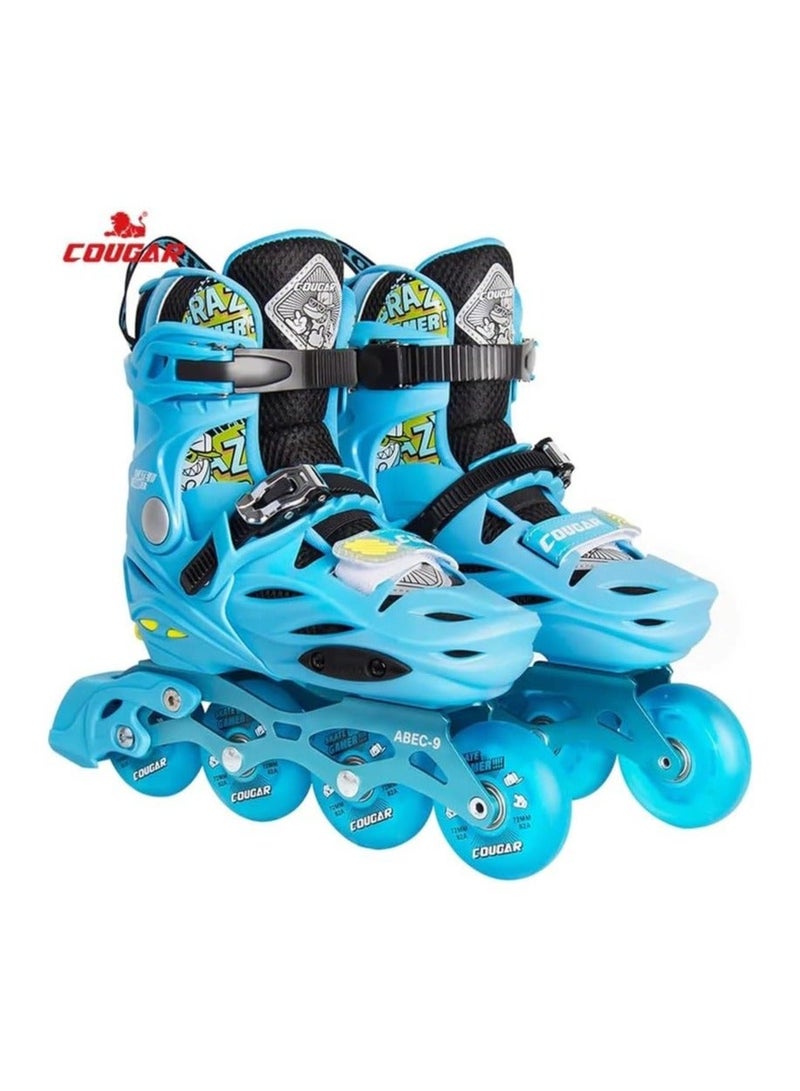 Cougar Adjustable roller skate shoes Cougar 313 Blue size 39-42 - Image 1