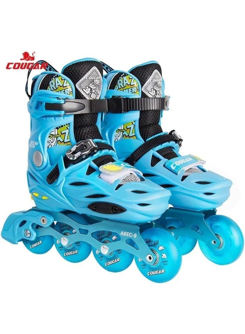 Cougar Adjustable roller skate shoes Cougar 313 Blue size 39-42 - Image 5