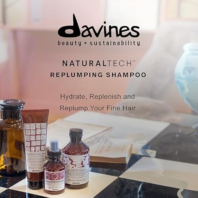 Davines NATURALTECH REPLUMPING SHAMPOO FOR UNISEX - 8.45 OZ - Image 3