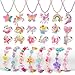 xFFFun Kids Jewelry for Girls 46 Little Girls Play Jewelry Set for Toddlers Age 35 68 Childrens Princess Costume Dress Up Necklace Bracelets Rings Unicorn Birthday Gifts for 3 4 5 7 6 8 Year Old - Image 3