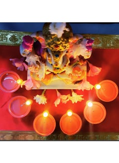 AZCONA IMPEX AZCONA IMPEX 6 Pcs Water Sensor Diya Lights Electric Flameless Smokeless LED Diyas EcoFriendly Led Diyas Candle Warm Ambient Lights for Home Decor Diwali Festivals DecorationChristmasNew 6  - Image 3