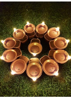 AZCONA IMPEX AZCONA IMPEX 6 Pcs Water Sensor Diya Lights Electric Flameless Smokeless LED Diyas EcoFriendly Led Diyas Candle Warm Ambient Lights for Home Decor Diwali Festivals DecorationChristmasNew 6  - Image 2
