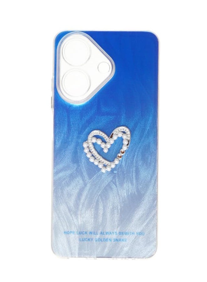 Plastic Back Cover For Realme C61, Multi Color - Image 1