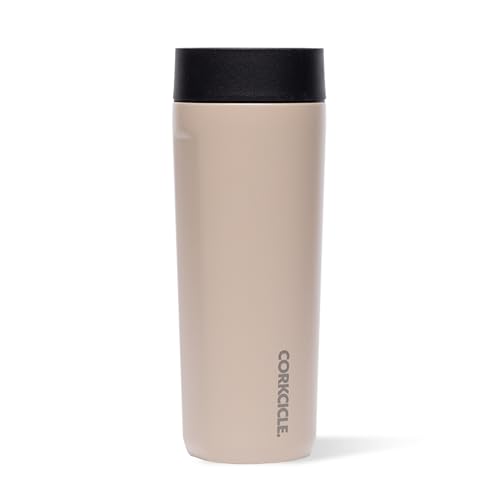 Corkcicle Commuter Cup Insulated Stainless Steel Travel Mug Holiday Mug Gift 17 oz Desert - Image 1