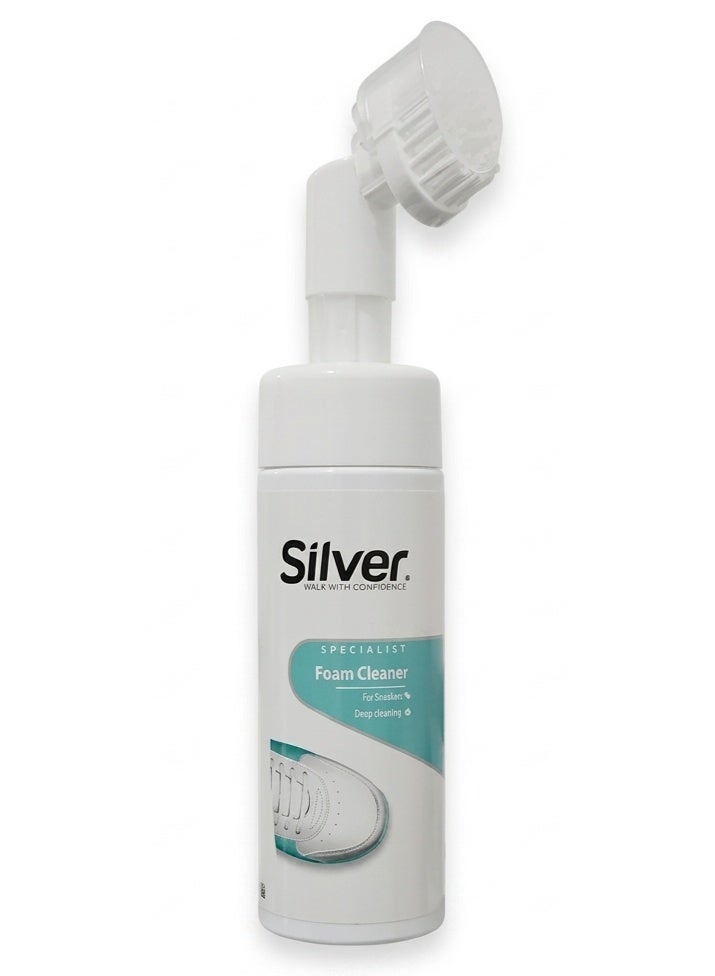 Silver Shoes Foam Cleaner, Sneaker Cleaning Spray Sneaker Whitening, Spot Cleaning, Whitening and Yellowing Shoe Edges 150ml - Image 3