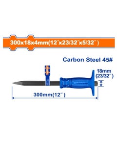 Wadfow Pointed Concrete Chisel 300x18x4mm (WCC1304)