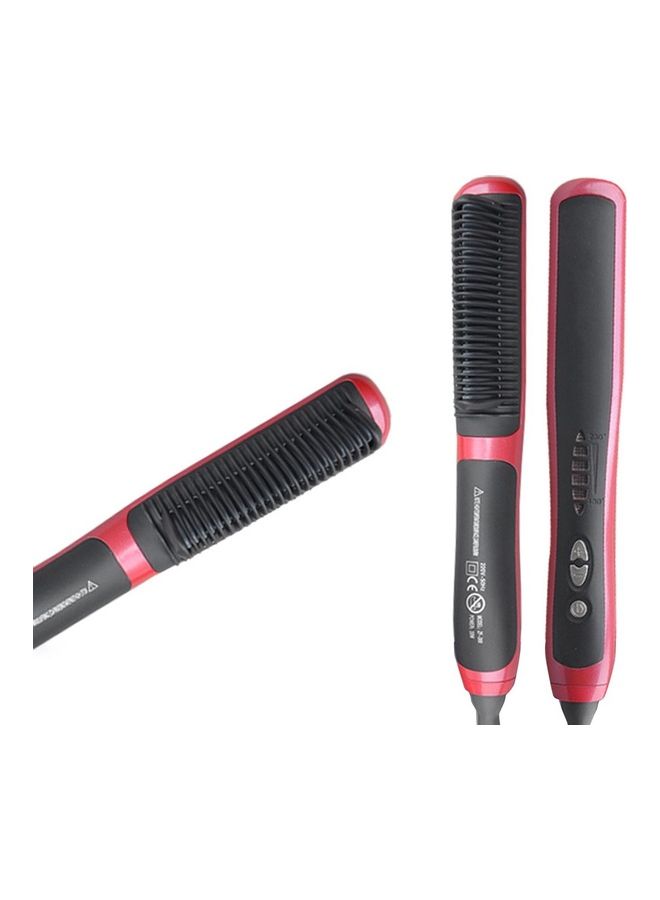 NIBEMINENT Electric Splint Straight Hair Comb Black/Pink 33.3x10.5x6.3cm - Image 1