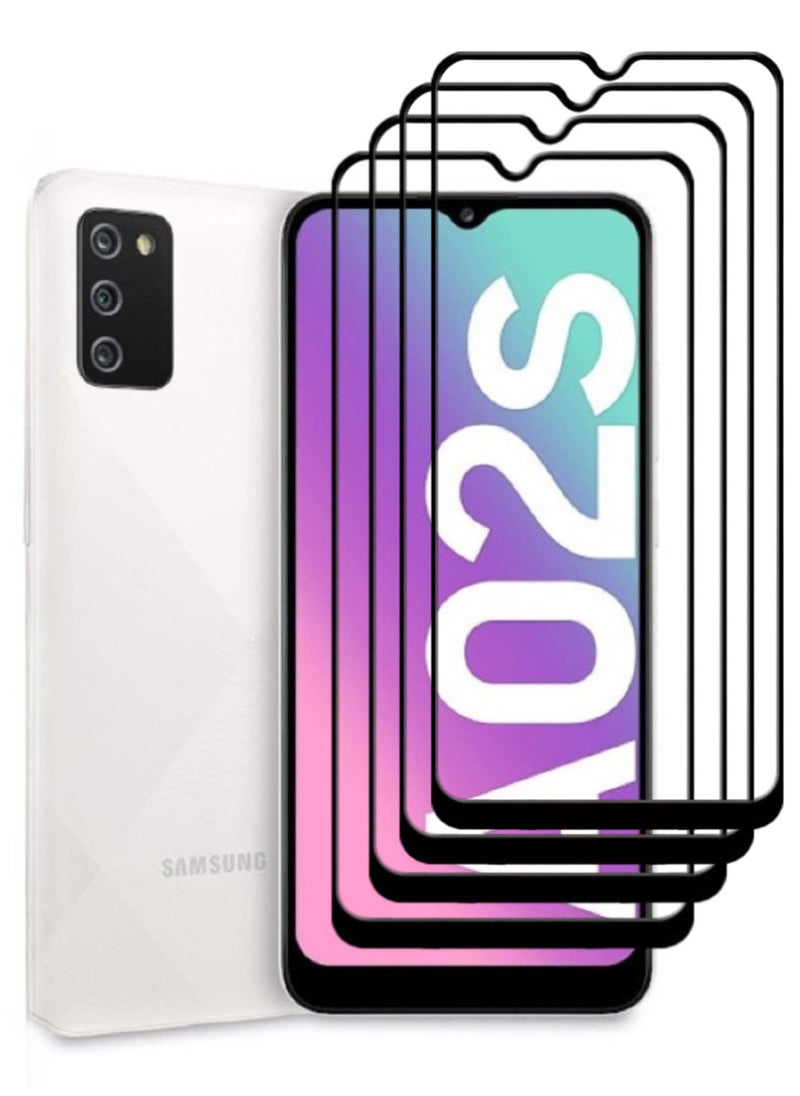 ACLIX 4 Pieces Antistatic ESD Dustproof Premium Quality High Definition Tempered Glass Screen Protector Designed For Samsung Galaxy A02s - Image 1
