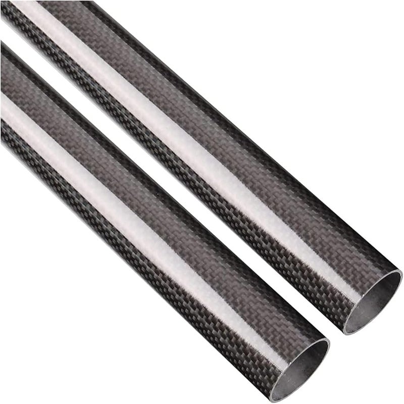Carbon Fiber Tube 25x22x500mm Plain Weave Glossy 3K Roll Wrapped Hollow For DIY Multicopter - Image 2