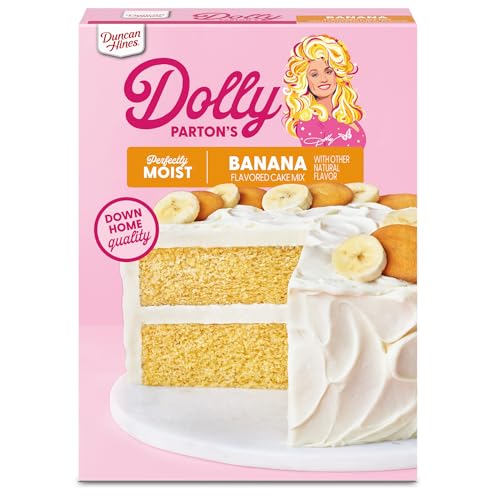 Duncan Hines Dolly Parton's Favorite Banana Flavored Cake Mix, 15.25 oz. - Image 1