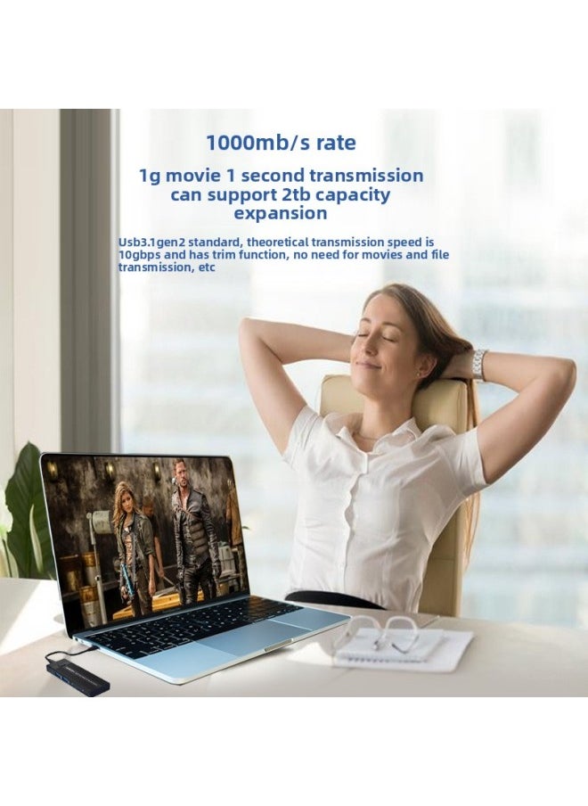Generic - Research And Vietnam Home Car Office Docking Station NVME Dual Protocol Reading M.2 Multi-function HUB Hard Disk Box-Capacity:256GB - Image 1