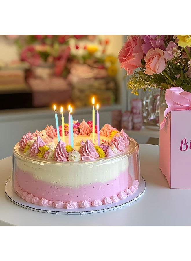 24PCS Long Stem Birthday Candles with Base for Home, Weddings, Birthday Parties and Home Decor, Birthday Gift, 5.4 Inches Tall（Candy Colors） - Image 4