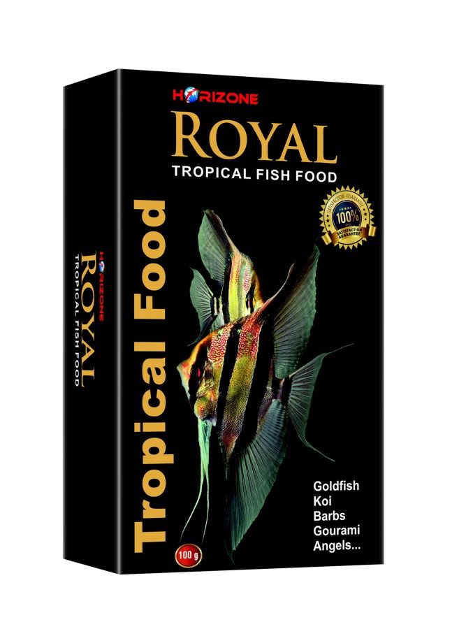 Royal Tropical Growth Fish Food For Koi, Barbs, Gourami And Gold Fishes 100g