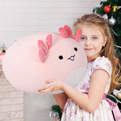 Wepop Axolotl Stuffed Animal 20 in Giant Axolotl Plush Cuddle Stuffed Plushies Pillow Gifts for Kids Adults Boys and Girls - Image 5