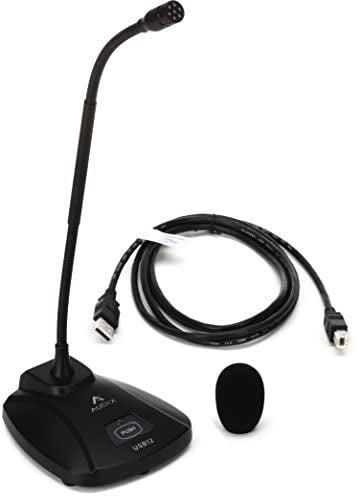 Audix USB12 Plug and Play USB Zoom Microphone for Mac/PC with 12-inch Gooseneck Mic - Black - Image 2