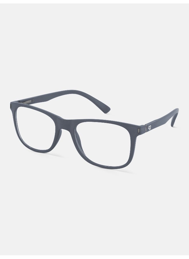Woggles Noir Grey Square Blue Screen Glasses  - Image 1