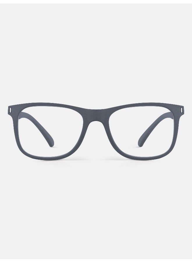 Woggles Noir Grey Square Blue Screen Glasses  - Image 4