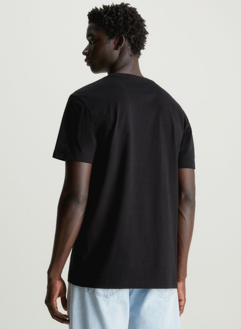 كالفن كلاين جينز تيشيرت بطبعة شعار الماركة - Image 2