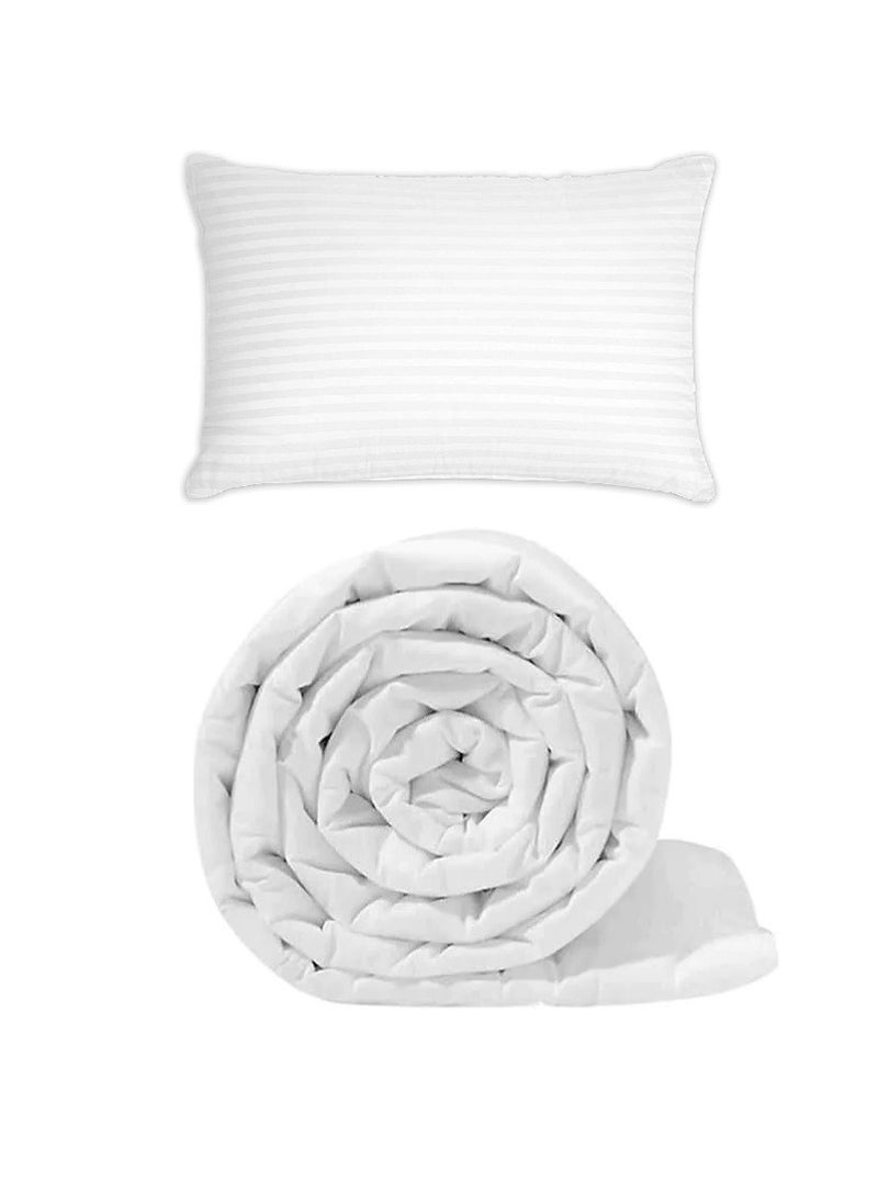 Blueberry Premium Down Alternative Duvet Insert Single Size 160X220Cm With 1 Piece Pillow  - Image 1