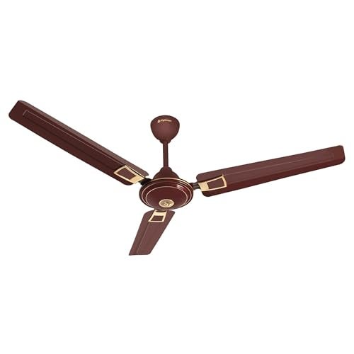 DIGISMART Apsara 1200mm Ceiling Fan, BEE Approved One Star Rating, 390 RPM High Speed Air Delivery, Aerodynamic Larger Blade, Anti Dust Coating, 60 W Motor, 2 Years Warranty (Deco Brown) - Image 1