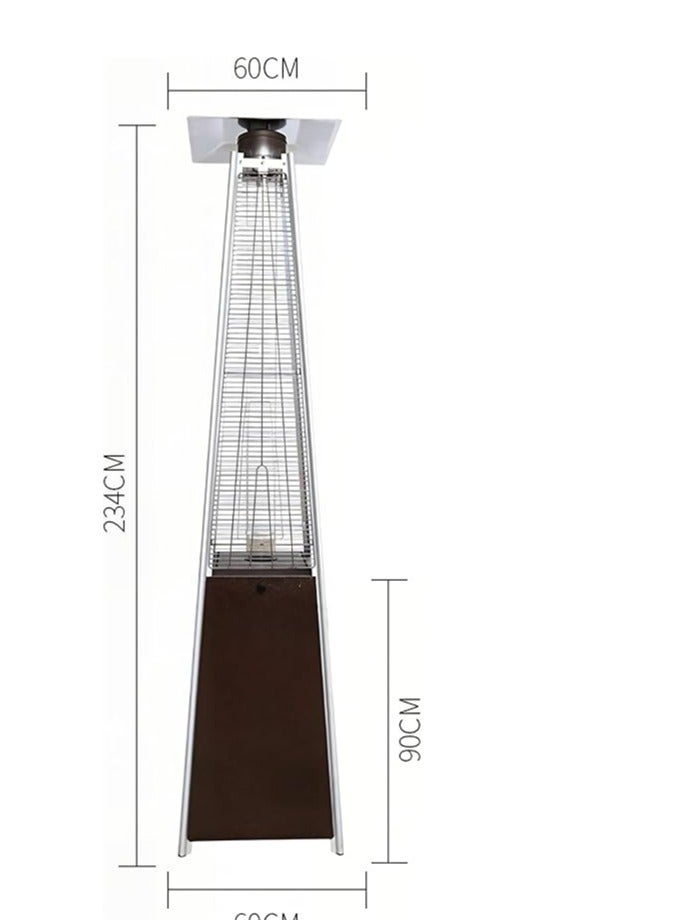 Glass Tube Patio Heater Tower Propane Gas Outdoor Heater Courtyard & Yard Heating Commercial Restaurant & Gazebo Heater - Image 2