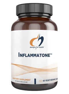 designs for health Inflammatone -Supports Health Inflammatory Response Dietary Supplement 60 Capsules  - Image 1