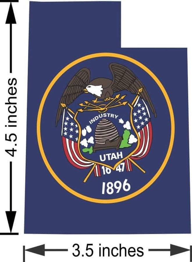 StickerTalk Die Cut Utah Flag Vinyl Sticker, 4.5 inches by 3.5 inches - Image 3